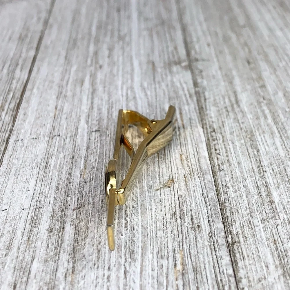 Mixed Metals Initial A Tie Bar Clip